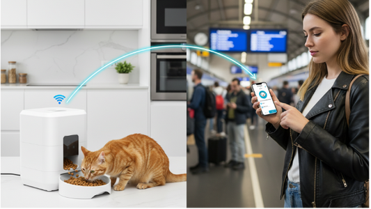 Connectcat - Distributeur croquette pour chat connecté