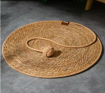 Paillea – Tapis à gratter rotin pour chat Le Comptoir du Félin