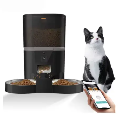 FélinaTech –Distributeur Connecté double bol Le Comptoir du Félin