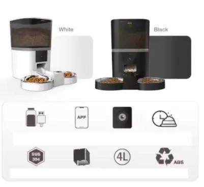 FélinaTech –Distributeur Connecté double bol Le Comptoir du Félin