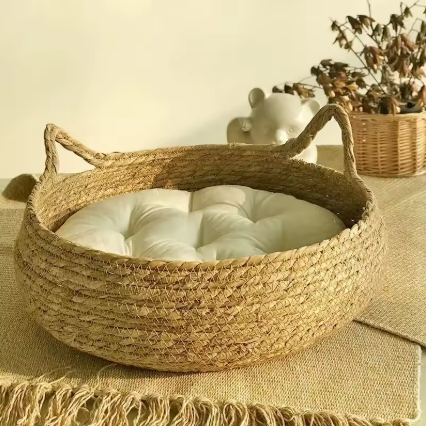 Panière pour chat - Cocoon Rotin Pur Le Comptoir du Félin