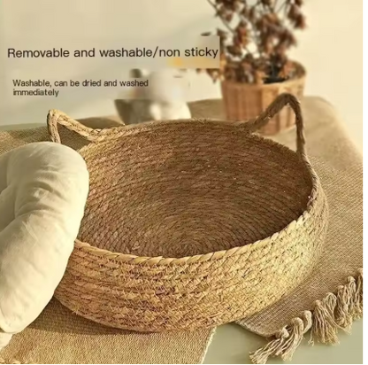 Panière pour chat - Cocoon Rotin Pur Le Comptoir du Félin